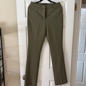 Olive Green Dress Pants slim bootcut